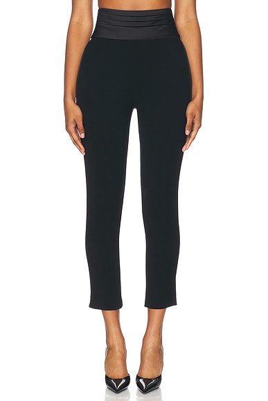 SANS FAFF Tuxedo Cigarette Pant in Black
