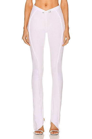 Asymmetric Pants in White