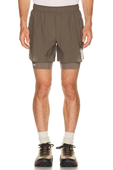 Satisfy Rippy Cordura 5 Shorts in Morel