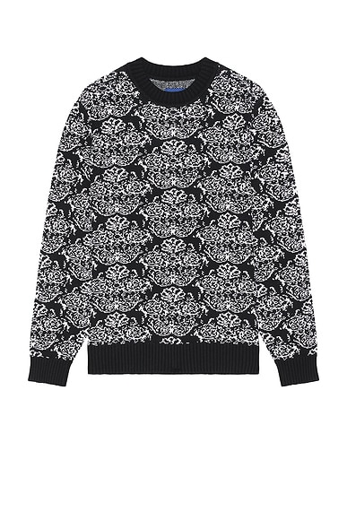 Amiri Bandana Bleach All Over Hoodie in Black | FWRD