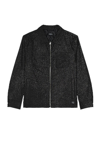 SATURDAYS NYC Flores Suiting Shirt Jacket in Black