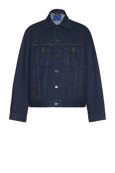 Ronaldinho x KidSuper Denim Jersey Jacket [Washed Blue]