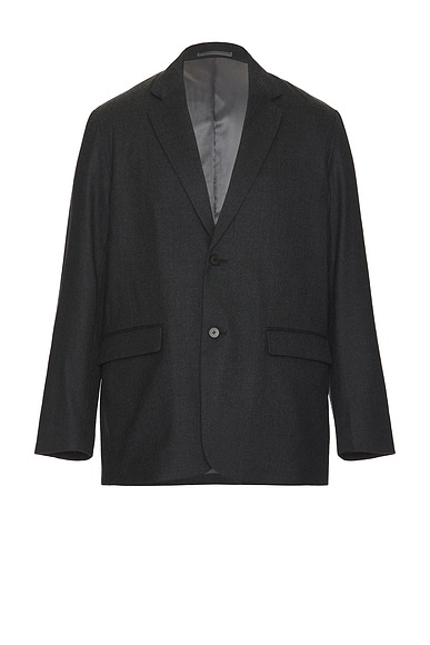 Wool Saxony Tailored Jacket