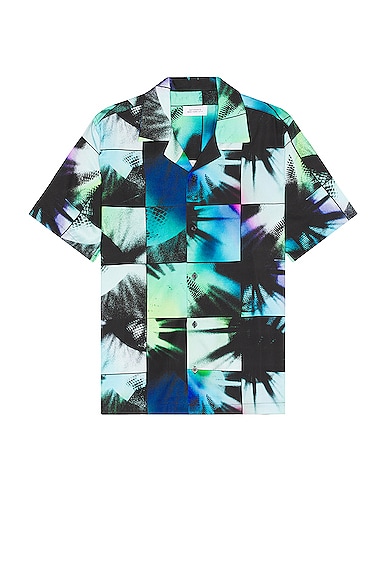 SATURDAYS NYC Canty Disco Shirt in Waterspout