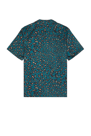 Shop Saturdays Surf Nyc Canty Sound Leopard Shirt In Gulf Coast