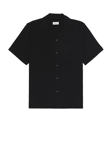 Canty Boucle Knit Short Sleeve Shirt