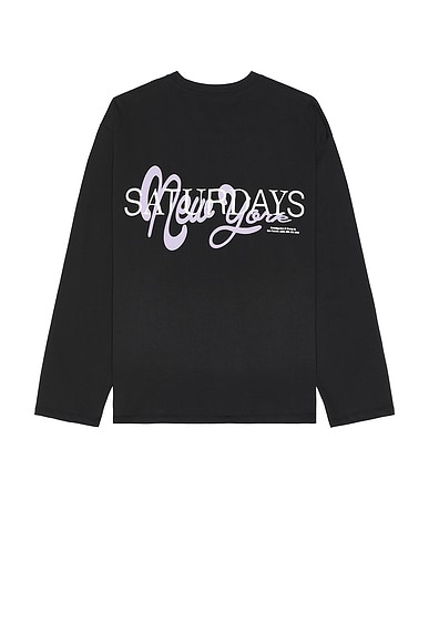 New York Brushed Relaxed Fit Long Sleeve Tee