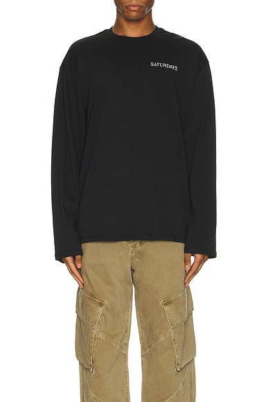 New York Brushed Relaxed Fit Long Sleeve Tee