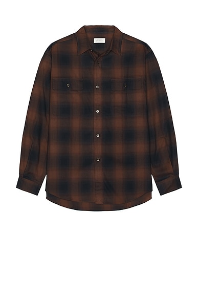 Ombre Check Work Shirt