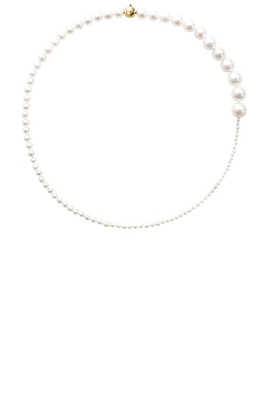 Sophie Bille Brahe Peggy Necklace in 14k Recycled Yellow Gold & Freshwater Pearls