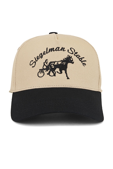 Siegelman Stable Hat in Khaki & Black