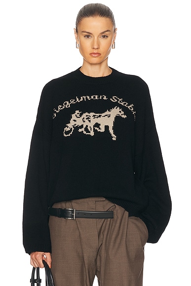 Siegelman Stable x FWRD Tricot Sweater in Coal