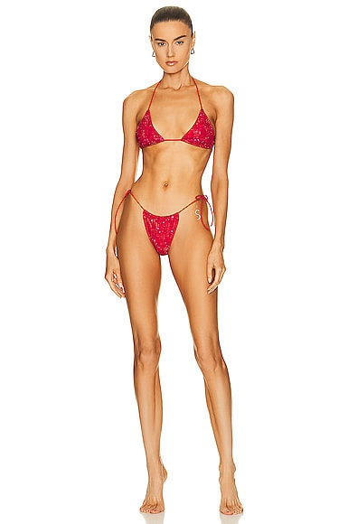 Santa Brands Dahlia Bikini Set in Red