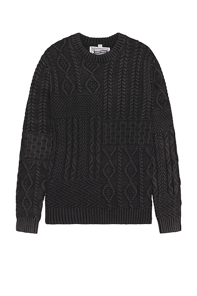 Stonewash Patchwork Sweater