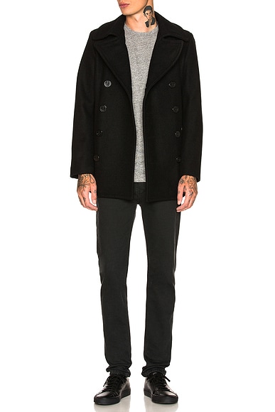 Slim Fit Peacoat