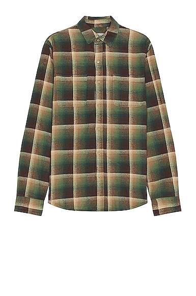 Schott Plaid Cotton Flannel Shirt In Falling Leaves