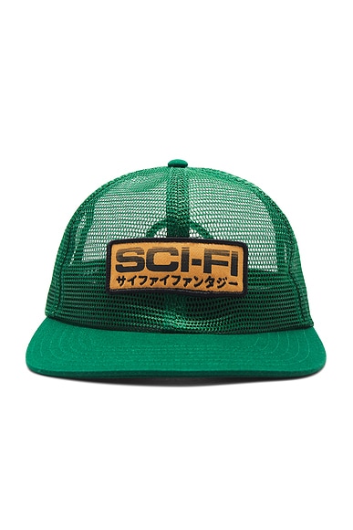 SCI-FI FANTASY Logo Mesh Hat in Green