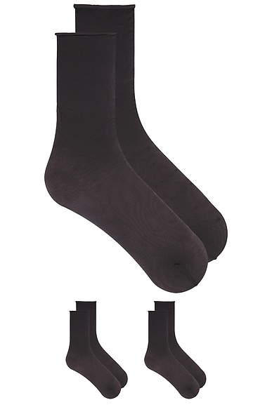 SWEDISH STOCKINGS Lina Sheer Socks in Black