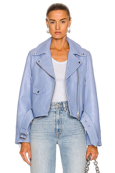 IRO Ashville Jacket in Bleached Blue FWRD