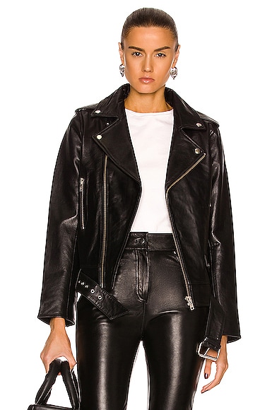 Nina Leather Biker Jacket
