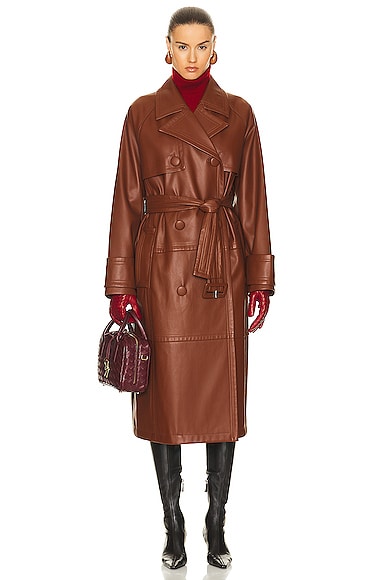 Betty Trench Coat in Brown