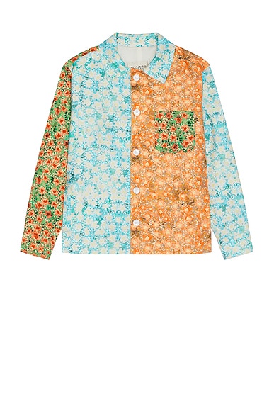 Siedres Drew Patchwork Denim Jacket In Multi