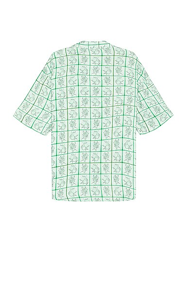 Shop Siedres Colton Resort Collar Short Sleeve Shirt In Green