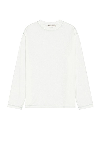 SIEDRES Devon Long Sleeve T-shirt in White