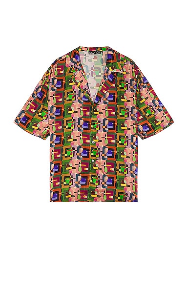 SIEDRES Resort Collar Shirt in Multi