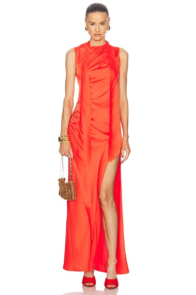 Cinq a Sept Clemence Gown in Pearl Blush FWRD