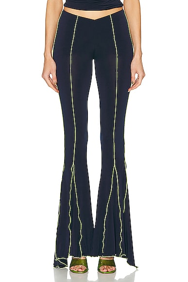 SIEDRES Luse Flared Pant in Navy