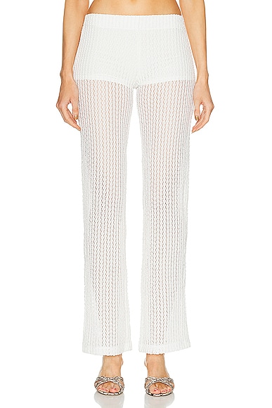 Sely Textured Low Rise Pant