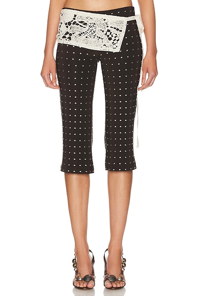 SIEDRES Gianna Capri Pant in Brown