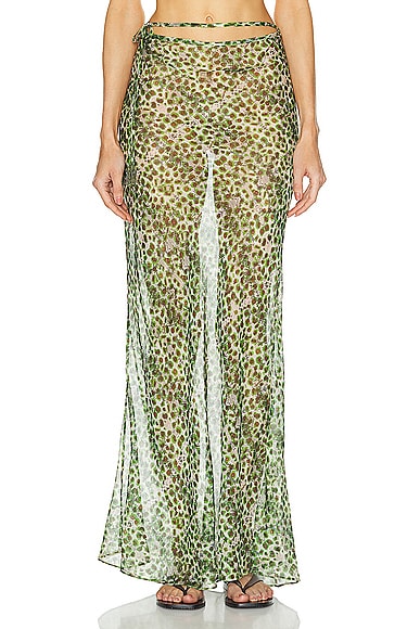 Siny Maxi Skirt in Green