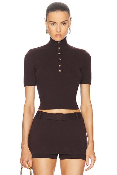 SIEDRES Nidas Top in Brown