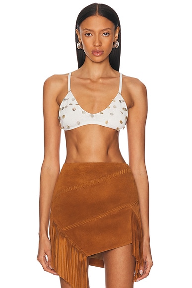 SIEDRES Agnet Bra Top in White