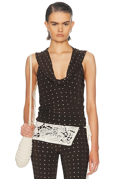 SIEDRES Hunni Top in Brown