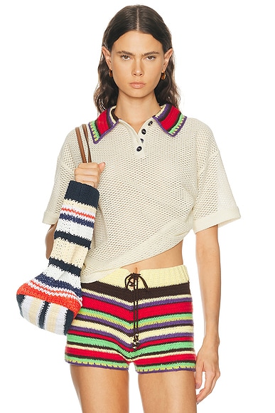 SIEDRES Leo Top in Ecru