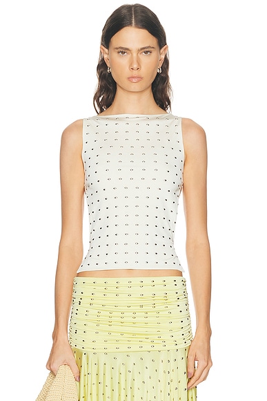 SIEDRES Zelna Top in Ecru