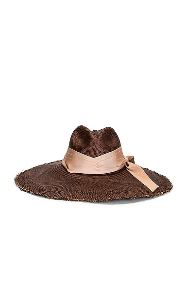 Panama Frayed Long Brim Hat
