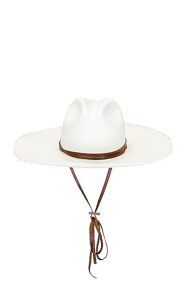 Frayed Fedora Long Brim Hat