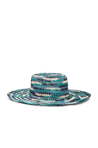 Shop Sensi Studio Hippie Fiesta Hat In Blue