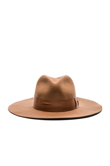 Classic Long Brim Hat with Italian Bow Band