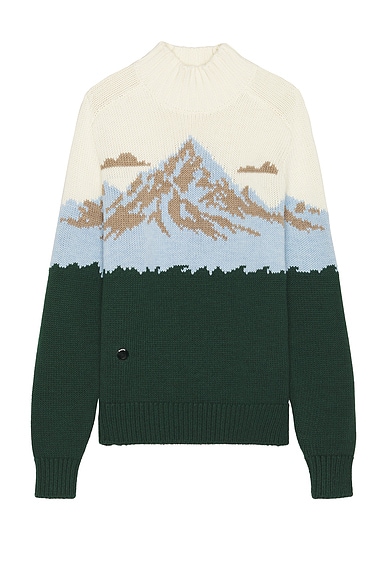 Sheep Inc. The Mountain Detail High Neck Sweater in Cloud Blue