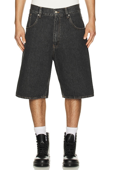 Sunflower Super Wide Short in Black Stone