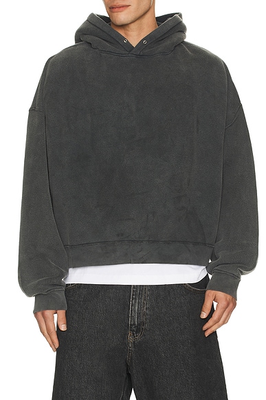 Sunflower Hood Sweatshirt in Anthracite Washed