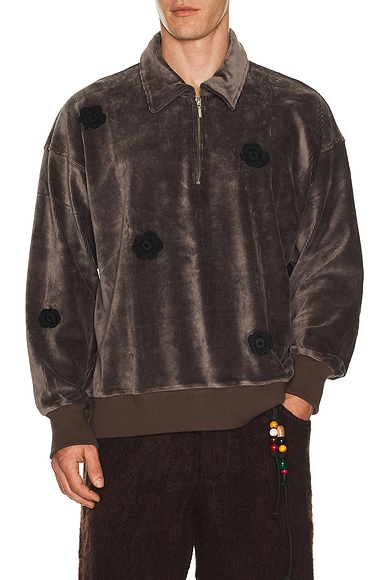 Daisy Quarter Zip Jumper