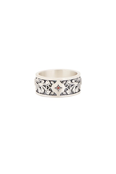 Serge de Nimes Kabuto Ring in Silver
