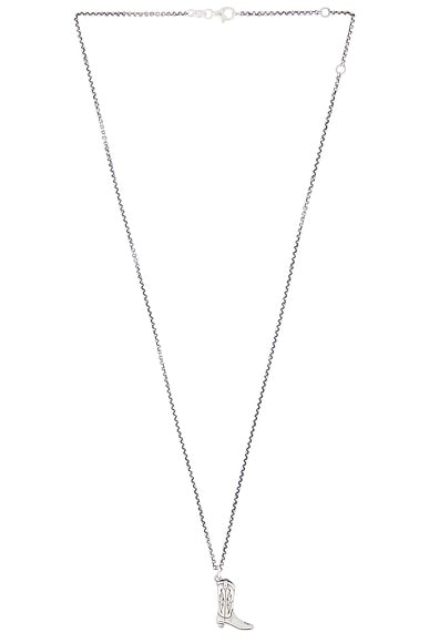 Serge de Nimes Cowboy Boot Necklace in Silver