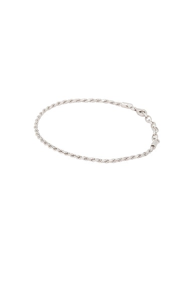 Serge de Nimes Rope Bracelet in Silver